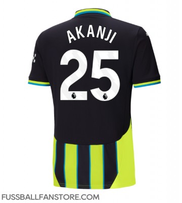 Manchester City Manuel Akanji #25 Replik Auswärtstrikot 2024-25 Kurzarm